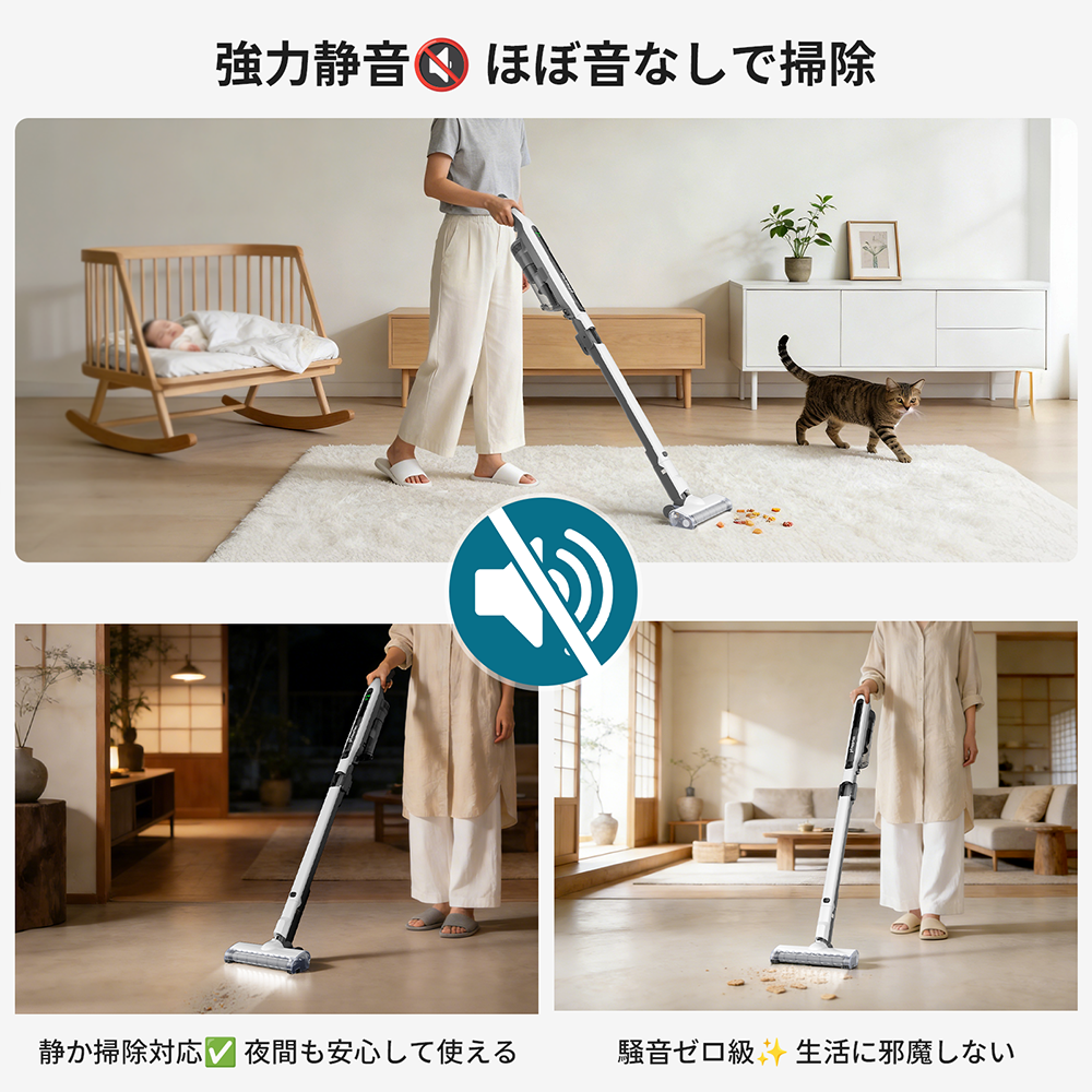 Hearten cordless flexible vacuum cleaner with lightweight design, brushless motor, and anti-tangle features, ideal for easy cleaning.